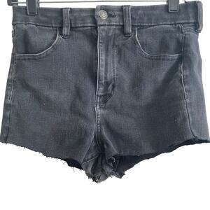 American Eagle Shorts Womens Size 8 black Stretch Cut Offs